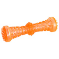 Factory Wholesale TPR Pet Products Squeaky Interactive Chew Barbell Dog Toy